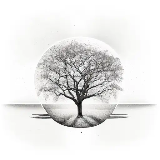 fig tree tattoo design idea
