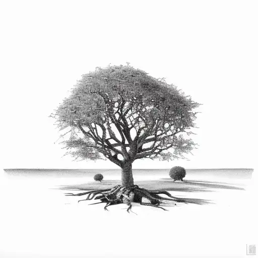 fig tree tattoo design idea