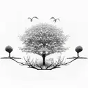 fig tree tattoo design idea