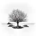 fig tree tattoo design idea