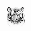 dentist tiger tattoo design idea