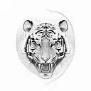 dentist tiger tattoo design idea