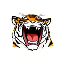 dentist tiger tattoo design idea