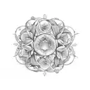 olive wreath tattoo design idea