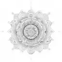 greek mandala tattoo design idea