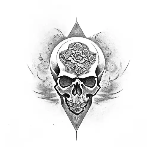 skull tattoo design idea