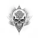 skull tattoo design idea