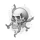 skull tattoo design idea