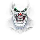 evil joker tattoo design idea