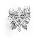 Vine tattoo design idea