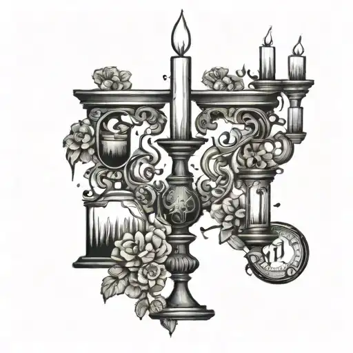 A detailed candlestick chart tattoo depicting the rise and fall of XAUUSD prices tattoo design idea