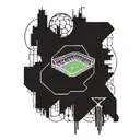 An abstract design featuring the Ibrox stadium intertwined with electrical circuit patterns, showcasing your love for soccer and your work as an electrician tattoo design idea