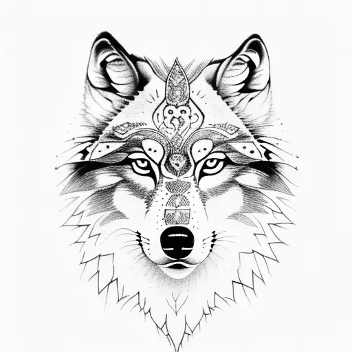 Native Wolf Tattoo  Best Tattoo Ideas Gallery