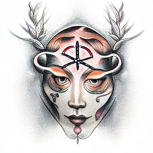 heardresser trust in god tattoo design idea