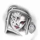 heardresser trust in god tattoo design idea