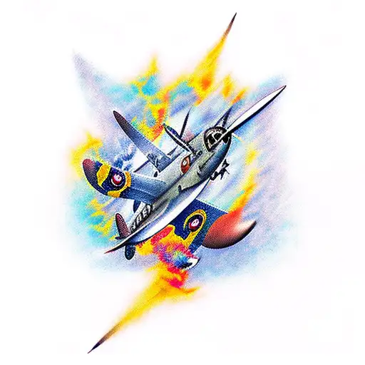 spitfire tattoo design idea