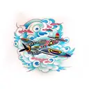 spitfire tattoo design idea