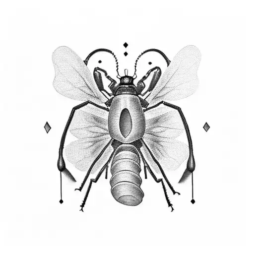kafka inspired sleeve tower and metamorphosis bug tattoo design idea