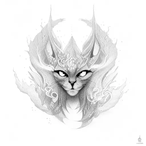 storm black shaded tattoo design idea