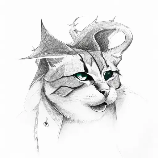 thunderstorm black shaded tattoo design idea