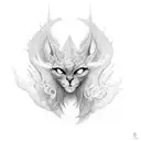 storm black shaded tattoo design idea