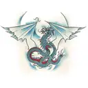 korean dragon tattoo design idea