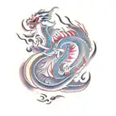korean dragon tattoo design idea