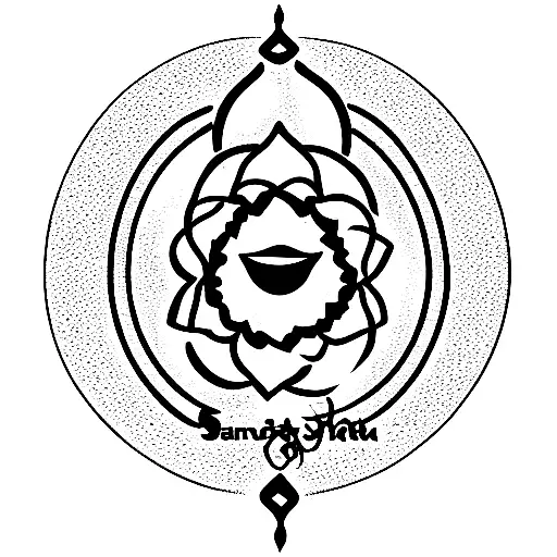 santoshi mata tattoo design idea