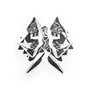 gemini godess tattoo design idea