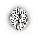 skeleton hand holding a brain tattoo design idea