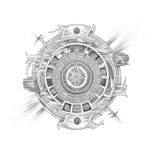 wheel of time tattoo design idea