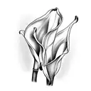 Calla lily  tattoo design idea