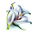Calla lily  tattoo design idea