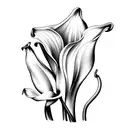 Calla lily  tattoo design idea