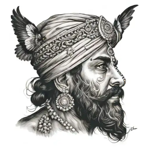 Punjabi culture tattoo design idea