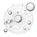 solar system tattoo design idea
