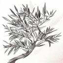 Olive branches tattoo design idea