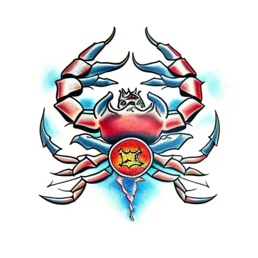 Heikegani Crab tattoo design idea