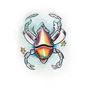 Heikegani Crab tattoo design idea