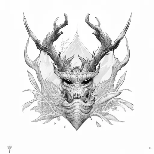 thornbush tattoo design idea