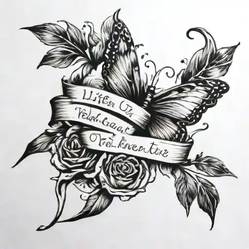 A Tatoo with the words: "Life is a book in volumes three - The past, the present, and the yet-to-be. The past is written tattoo design idea