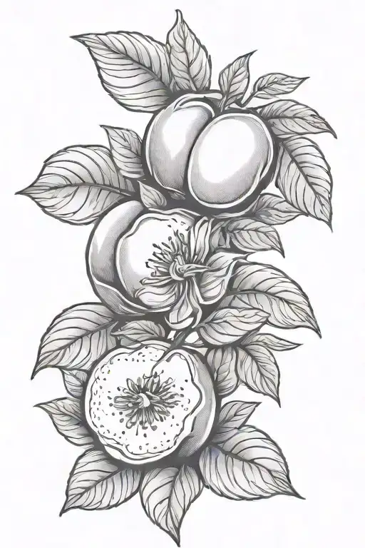 Georgia peach   tattoo design idea