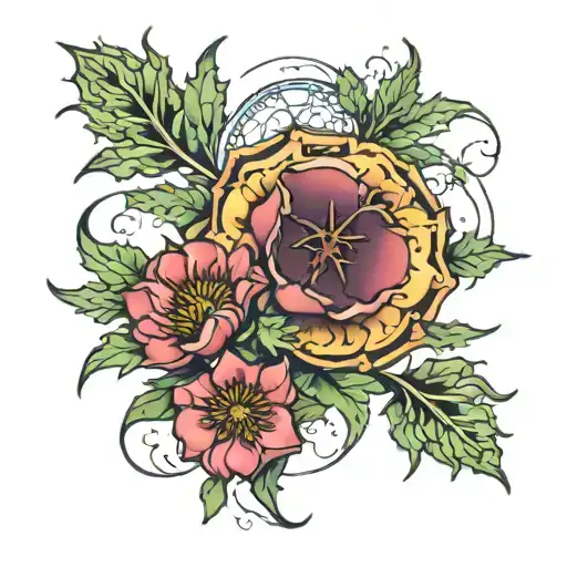 southern cross on a Scottish thistle tattoo design idea