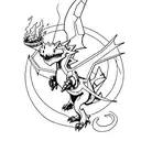 mech charizard tattoo design idea