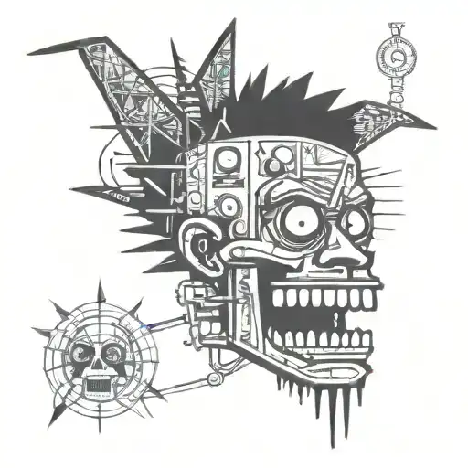 Basquiat style tattoo tattoo design idea