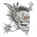 Basquiat style tattoo tattoo design idea