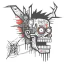 Basquiat style tattoo tattoo design idea