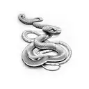 microphone and snake tattoo design idea