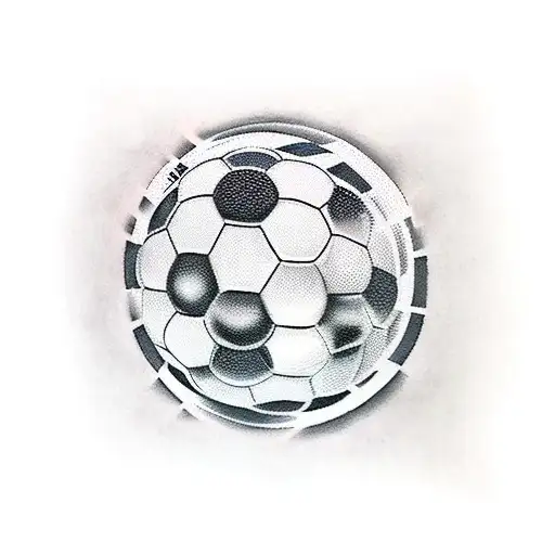 a poppy, soccer ball, sea turtle, Pac-Man, heart tattoo design idea