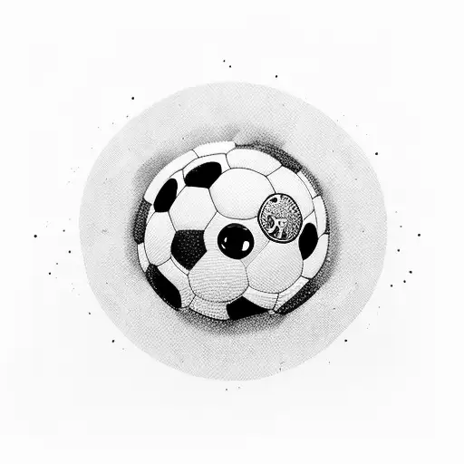 a poppy, a soccer ball, a sea turtle, Pac-Man, a heart tattoo design idea